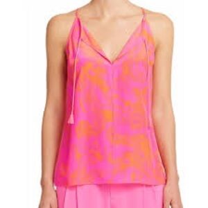 Lilly Pulitzer neon silk tank